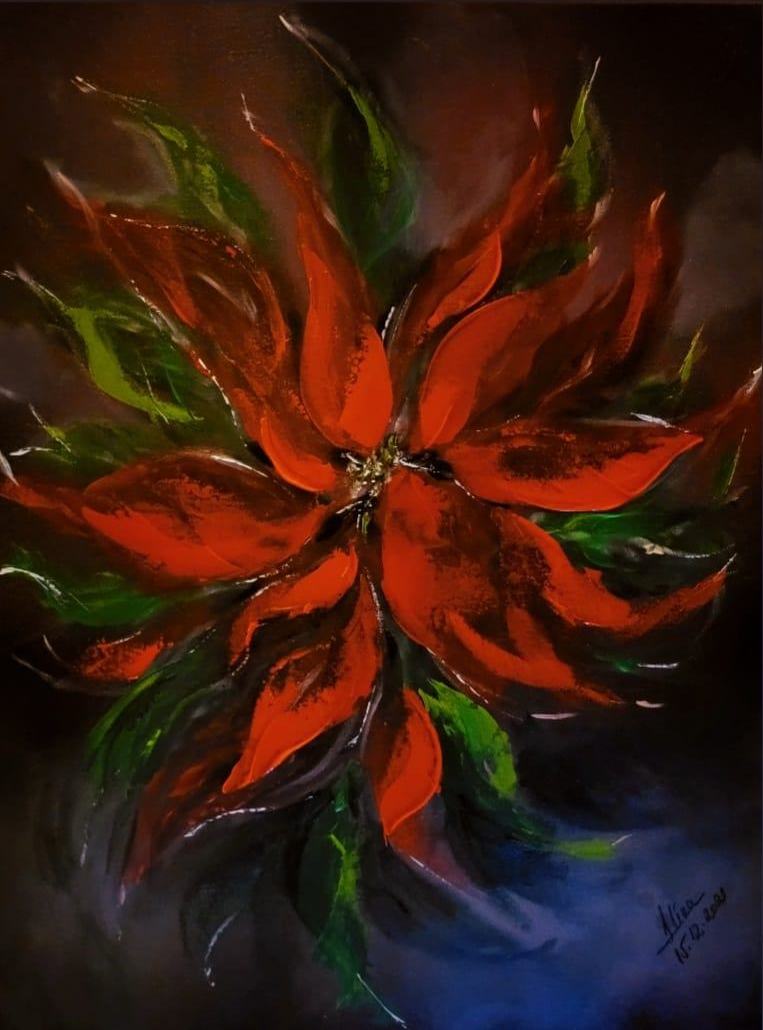 ArteDiAlina.com painting: You're my Christmas star